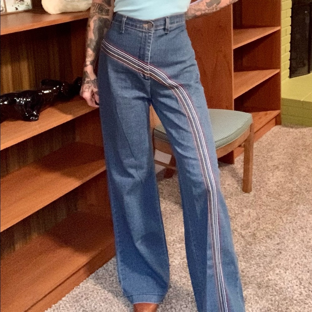 1970s style rainbow flares